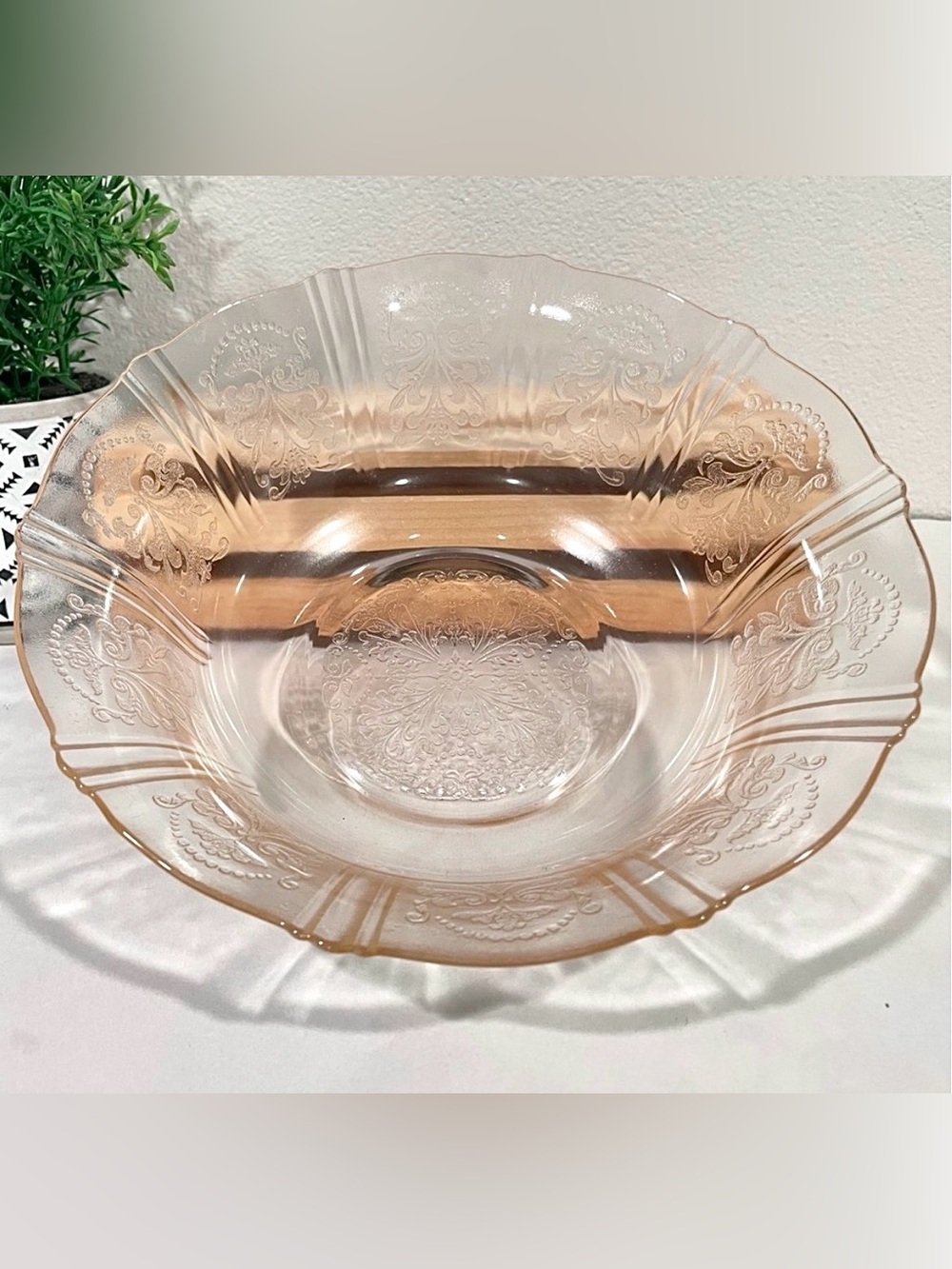 MacBeth-Evans “American Sweetheart” Pink Depression Glass 8.5” Serving Bowl |GUC